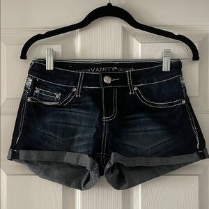 Vanity Women's Dark Denim Jean Shorts